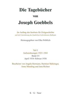 Hardcover April 1934 - Februar 1936 [German] Book