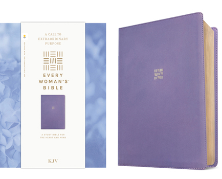 Imitation Leather KJV Every Woman's Bible, Filament Enabled (Leatherlike, Periwinkle Purple, Red Letter) Book