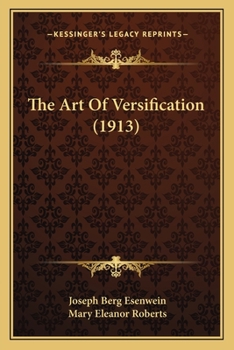 Paperback The Art Of Versification (1913) Book