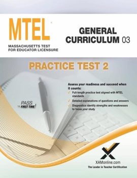 Paperback MTEL General Curriculum 03 Practice Test 2 Book