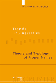 Hardcover Theory and Typology of Proper Names Book