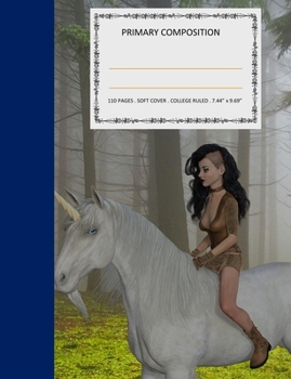 Paperback Primary Composition: College Ruled - 110 pages - 7.44 X 9.69". SOFT COVER Book