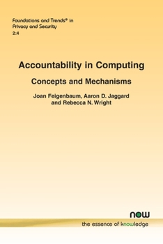 Paperback Accountability in Computing: Concepts and Mechanisms Book