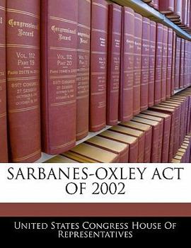 Paperback Sarbanes-Oxley Act of 2002 Book