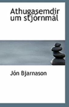 Paperback Athugasemdir Um Stjornmal Book