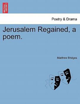 Paperback Jerusalem Regained, a Poem. Book