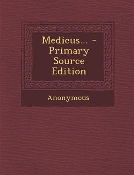 Paperback Medicus... - Primary Source Edition [German] Book
