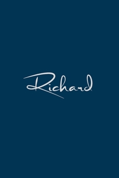 Paperback Richard: notebook with the name on the cover, notebook for notes, Journaling Book