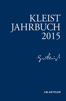 Paperback Kleist-Jahrbuch 2015 [German] Book