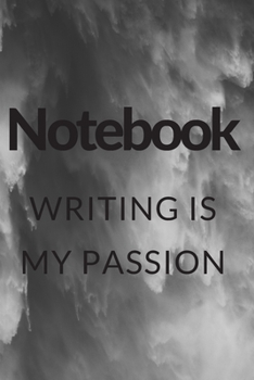 Paperback Writing is my passion notebook: black and white Waterfall notebook for nature lovers Book