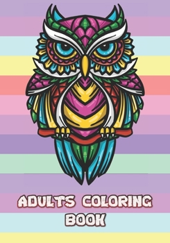 Paperback Adults coloring book: Activity and entertainment booklet, 80 anti-stress and relaxation images Book