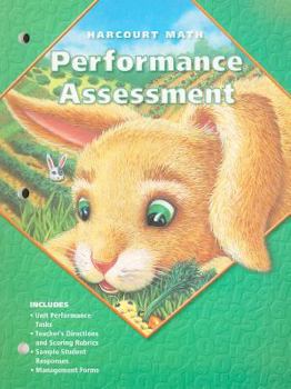Paperback Harcourt Math Performance Assessment: Grade 1 Book