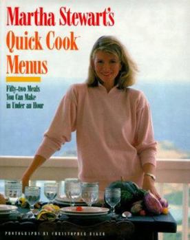 Hardcover Martha Stewart's Quick Cook Menus Book