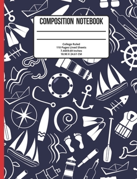 Composition Notebook College Ruled: Pirate 110 Pages