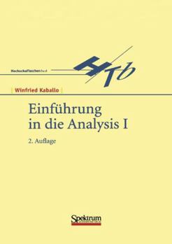 Paperback Einführung in Die Analysis I [German] Book