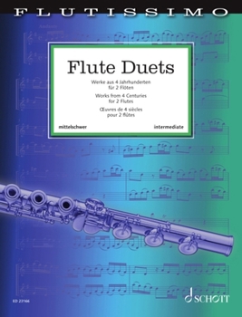 Paperback Weinzierl: Flute Duets - Works from 4 Centuries for 2 Flutes Performing Score Book