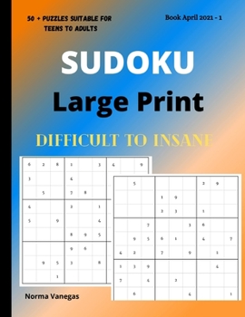 Paperback Sudoku: Sudoku Large Print Puzzle Book for Adults [Large Print] Book