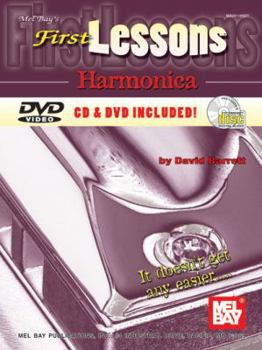 Paperback First Lessons: Harmonica [With CDWith DVD] Book