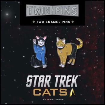 Misc. Star Trek Cats Twin Pins: Two Enamel Pins Book