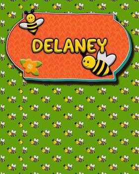 Paperback Handwriting Practice 120 Page Honey Bee Book Delaney: Primary Grades Handwriting Book K-2 Book