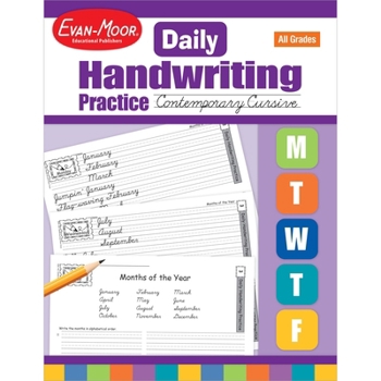 Paperback Daily Handwriting Practice: Contemporary Cursive, Kindergarten - Grade 6 Teacher Edition Book