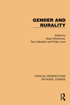 Hardcover Gender and Rurality Book