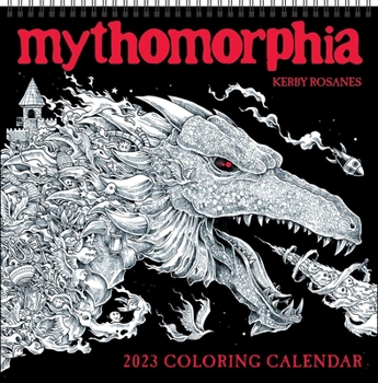 Calendar Mythomorphia 2023 Coloring Wall Calendar Book