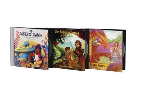 Audio CD Jim Weiss Dragon Trilogy Bundle: My Father's Dragon; The Reluctant Dragon & the Dragon Diaries Book