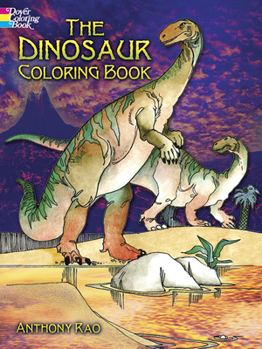 Paperback The Dinosaur Coloring Book