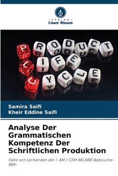 Paperback Analyse Der Grammatischen Kompetenz Der Schriftlichen Produktion [German] Book