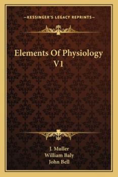 Paperback Elements Of Physiology V1 Book