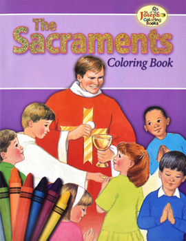 Paperback Coloring Book about the Sacraments Book