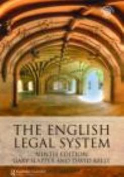 Paperback The English Legal System: 2008-2009 Book