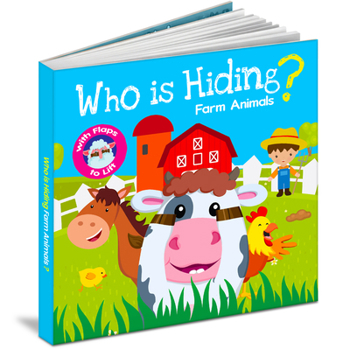 Paperback Who Is Hiding - Farm Animals (Board Book) Book