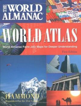 Hardcover World Almanac World Atlas Book