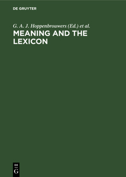 Hardcover Meaning and the Lexicon [German] Book