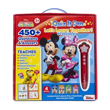 Hardcover Mickey Mouse Clubhouse: Quiz It Pen Preschool [With Battery] Book
