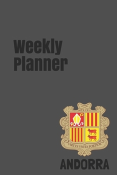 Weekly Planner: Andorra calendar organizer agenda for 2020 (Europe)