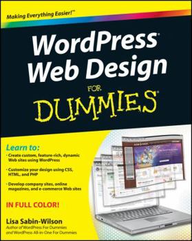 Paperback WordPress Web Design for Dummies Book