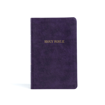 Imitation Leather KJV Thinline Reference Bible, Purple Leathertouch Book