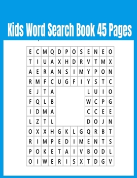 Paperback Kids Word Search Book 45 Pages Book