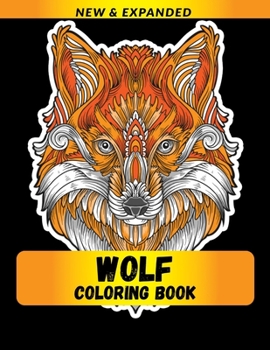 Paperback Wolf Coloring Book: Stress Relieving Designs for Adults Relaxation Book