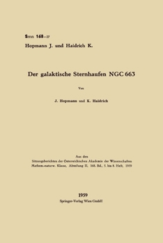 Paperback Der galaktische Sternhaufen NGC 663 [German] Book