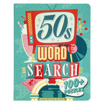 Spiral-bound 50s Word Search Book