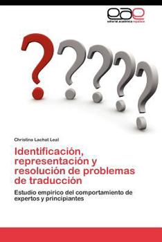 Paperback Identificación, representación y resolución de problemas de traducción [Spanish] Book