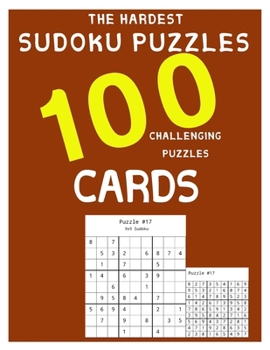 Paperback The hardest sudoku puzzles 100 challenging puzzles Cards Book