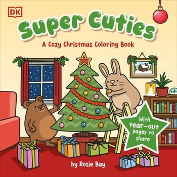 Paperback Super Cuties: A Cozy Christmas Coloring Book
