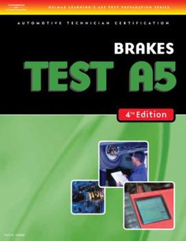 Paperback ASE Test Preparation- A5 Brakes Book