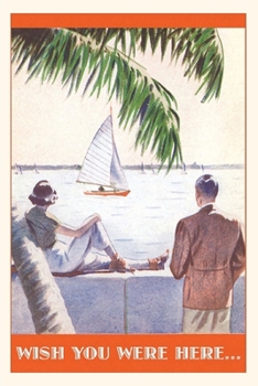 Paperback Vintage Journal Couple Watching Sailboat Postcard Book