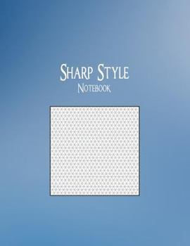 Paperback Sharp Style Notebook: 1/6" Isometric Graph Ruling, 128 Pages Book